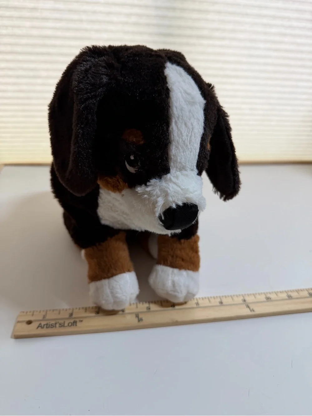 IKEA HOPPIG Bernese Mountain Dog Brown Black White Plush Puppy